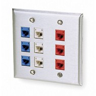 Voice  Data Outlets Boxes Faceplates